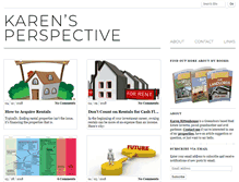 Tablet Screenshot of karensperspective.com